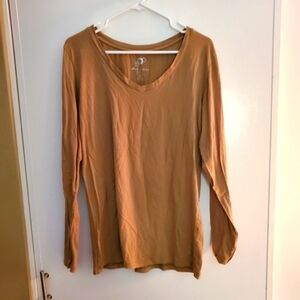 Women's Tan Long Sleeve Top